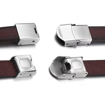 VS8203- 10 Magnetverschluss für Lederband Zylinder Edelstahl 8mm (copy)