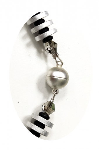 ASKA007- Blickfang grün Verlauf aus elox. Alum. Walzen 10x10 & Scheiben