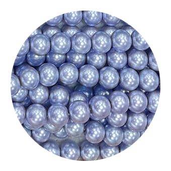 STGC7443-  1 Strang doppelt lang Glaswachsperlen Kugel 12mm hell lila