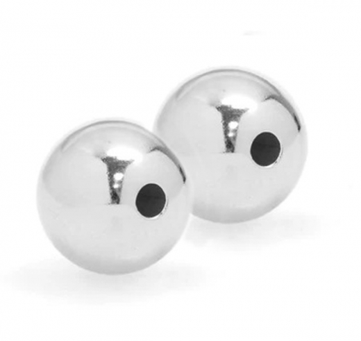 MC12R001- ca 36 Kugel aus Acryl in silber 12mm