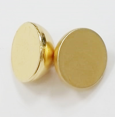 VS614G- 5 starke Magnet 14mm Messing vergoldet, geschlossen