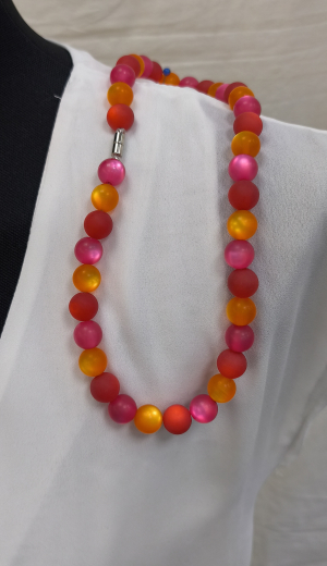 HZK1218- wunderschöner Blickfang Orange Pink Rot 12#