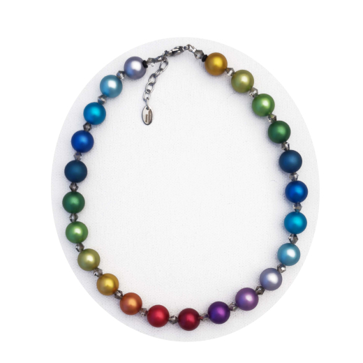 KEK1401- Blickfang Regenbogenverlauf aus elox. Alum. Kugel 14#