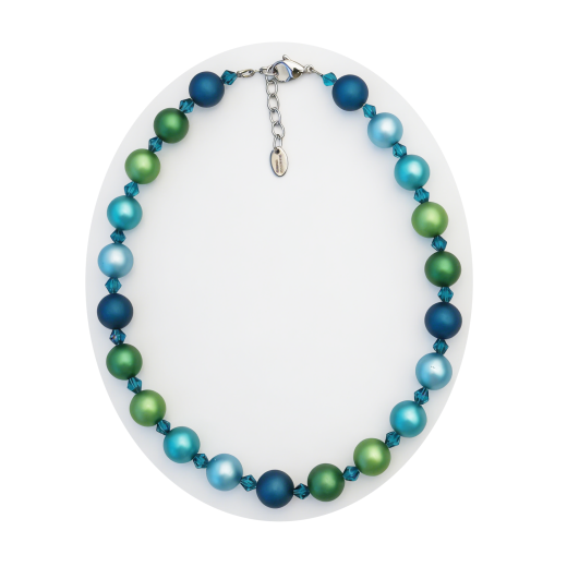 KEK1402- Blickfang grün blau Verlauf aus elox. Alum. Kugel 14#