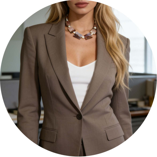 PLM402- Blickfang aus Achat Scheiben Farbe braun leicht lila