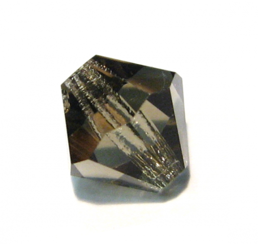 STB4215- 1 Strang Strass dop. Kegel 4# black dia grau 120p