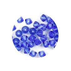 STB4206-1 Strang Strass dop. Kegel 4mm Sapphire 120p