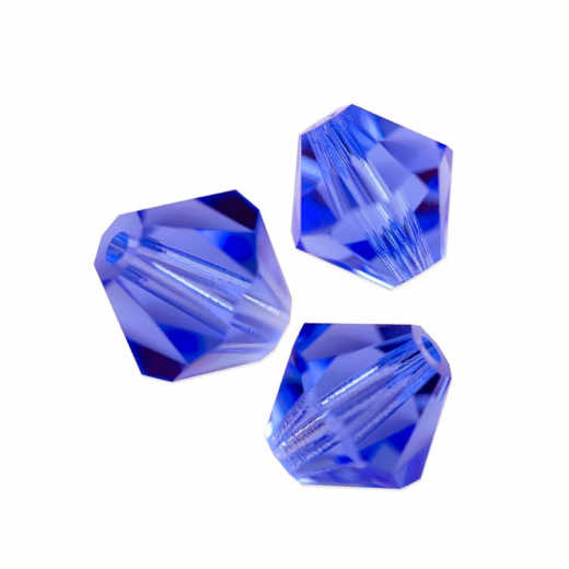 STB6206-1 Strang Strass dop. Kegel 6# Sapphire 50p