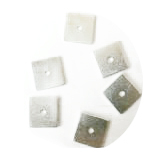 EA12FF000-  150 pcs eloxiertes Alu 12x12 Scheiben Silber