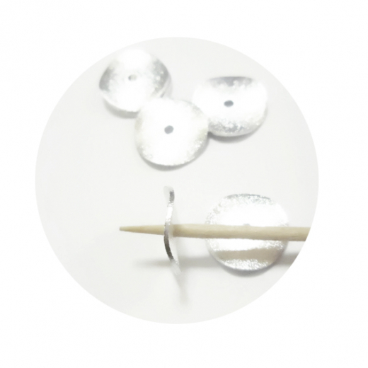 EA6RF00W- 200 pcs eloxiertes Alu 6x1 W.Scheiben Silber