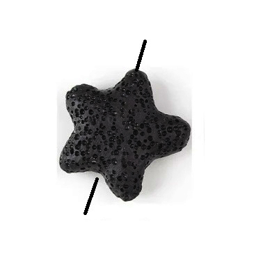 CLS2500- 18 Stück Colorlava Seestern 25mm black