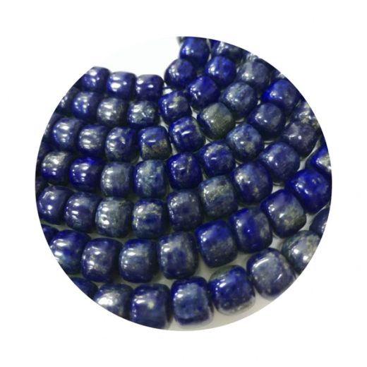 LPK3009- 1 Strang Lapislazuli Zylinder 9x8mm ca52 Perlen