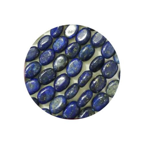 LPW2008- 1 Strang Lapislazuli  Oval 8x6x4 ca 50Perlen