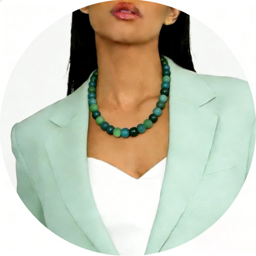 HZK1206- wunderschöner Blickfang Grünverlauf 12#