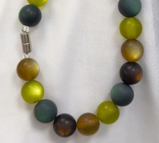 HZK1231- wunderschöner Blickfang dk. braun grün 12#