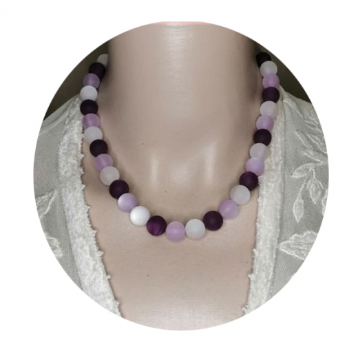 HZK1240- wunderschöner Blickfang weiß Lila 12#