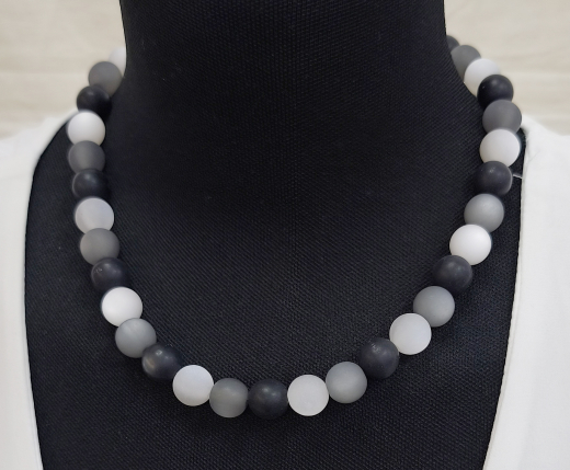 HZK1226- wunderschöner Blickfang Schwarz Weiss Grau 12#