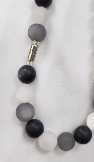 HZK1226- wunderschöner Blickfang Schwarz Weiss Grau 12#