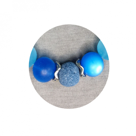 HZK2017- wunderschöner Blickfang blau blau mit Lave 20#