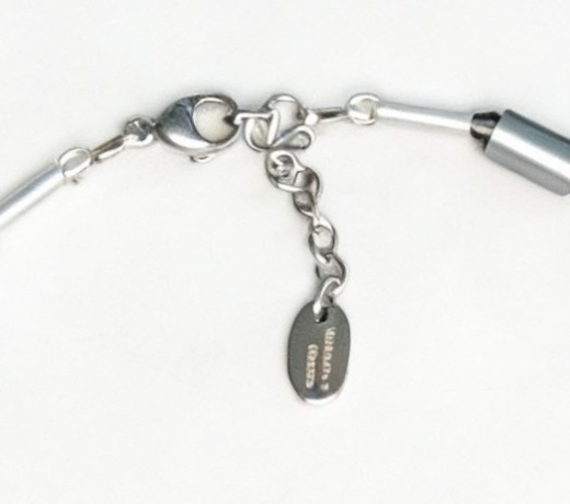 KEA6RC02- Blickfang silber grau und d. grau aus alu. Alum. Walzen 6x10#