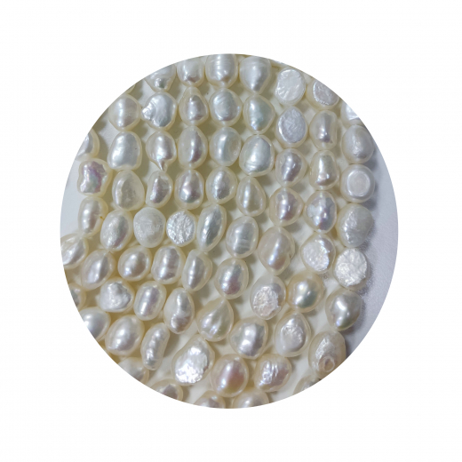 SWP1103- 1 Strang Große Perlen Nuggets Barock Durchmesser ca 9-10x10-16 mm