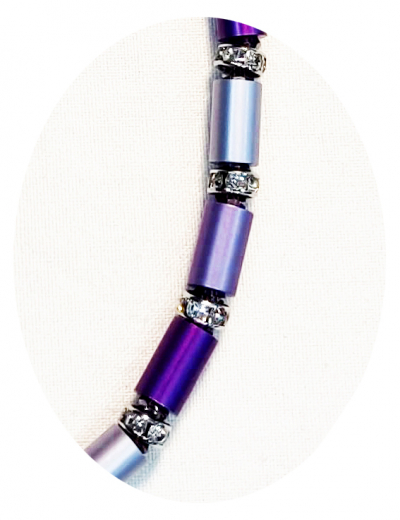 KEA6RE08- Blickfang lila, lila, lila aus elox. Alum. Walzen 6x10#