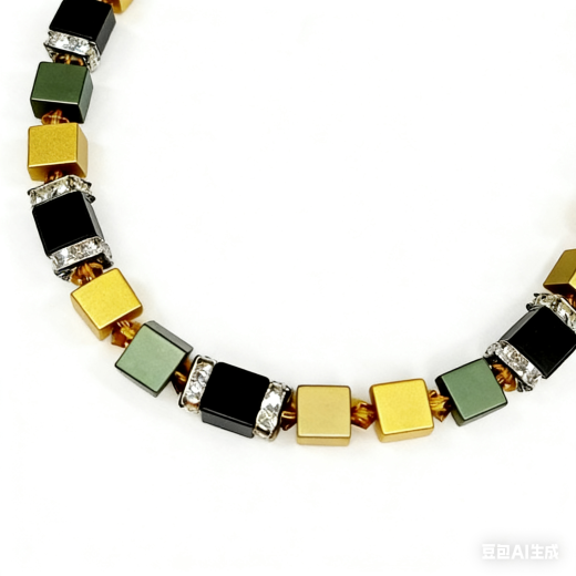 CUE8C04- Blickfang Gold, Senf, grün, black aus elox. Alum. Würfel 8x8x8, Rundelle