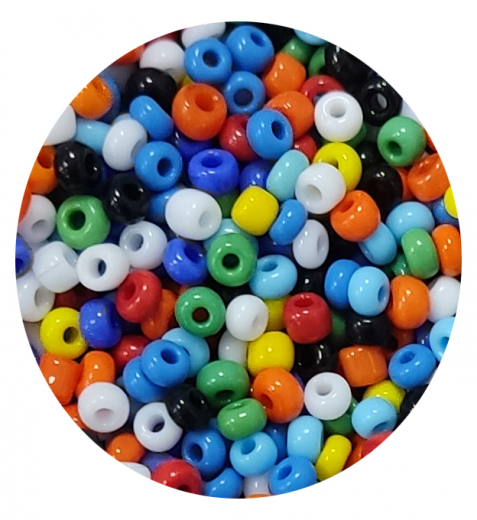 AG001- Tausende Bunte Acryl Perlen ca 3mm