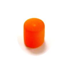 HZ10W12- 100 orange matt Harzperlen Walzen 10x10