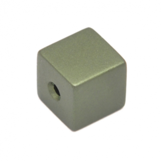 EAF8C8007- 20 pcs eloxiertes Alu Würfel 8x8 Amygrün