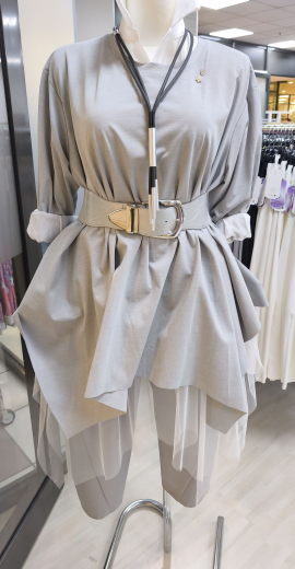 LAG3001- Kette aus hochwerigen Gummi mit elox. Alu in Silber Röhrchen