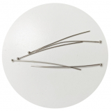 STF5001- 1 Pkt ca 200 Stift mit Kugel, 5cm lang silber (dunkler)