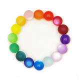 KZA1201- 1 Armband wunderschöner Blickfang Regenbogenverlauf 12#, 20cm