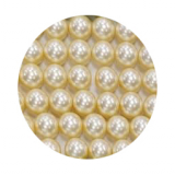 STGC4685-  1 Strang doppelt lang Glaswachsperlen Kugel 12mm Beige