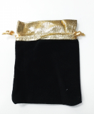 VP8801G- 10 Luxus Schmucksäckchen Samt 9,5x12,5 cm Gold