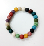 ABT081101- 1 Armband mit Color Lava ca 8mm 18-19cm lang