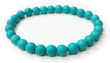 ABT062002- 1 Armband aus Edelstein Howlett in Türkis Farbe 6mm 18-19cm