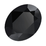 STV0280-1 Strang Kristall Strass Oval 24x20x10, Jet 12 Perlen