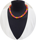 HZK1218- wunderschöner Blickfang Orange Pink Rot 12#