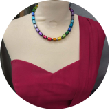 KEA10W01- Blickfang Regenbogenverlauf aus elox. Alum. Walzen 10x10