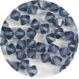 PKBC405- 10 oder 15 Stränge 4mm ca 1200 Perlen Bicone Montana