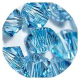 STK4202-1 strang Strass dop. Kegel 4# Aquamarine 80p