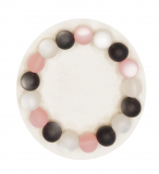 KZA1640- 1 Armband wunderschöner Blickfang Rosa Weiß 16#,20cm