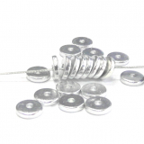 EA6RF000- 150pcs eloxiertes Alu 6x1.5 Scheiben Silber