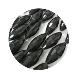 SEV280-1 Strang Strass Olive 16x37 jet 10 Perlen