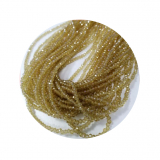 STR2904-1 Strang Strass Rondelle 2x3 Zitrin 200 Perlen