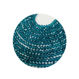 STR7379-1 Strg Kristallstrass Rondelle 3x4 indicolite 100 Perlen