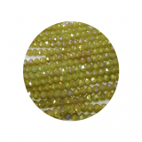 STR3385-1 Strang Kristallstrass Rondelle 3x4 LIME ca155 Perlen