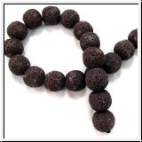 CLK1210- 1 Strang Colorlava ca12mm dunkel Braun