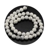 ST7012- 1 Strang Weiß Howlith Natur 12 mm AAA